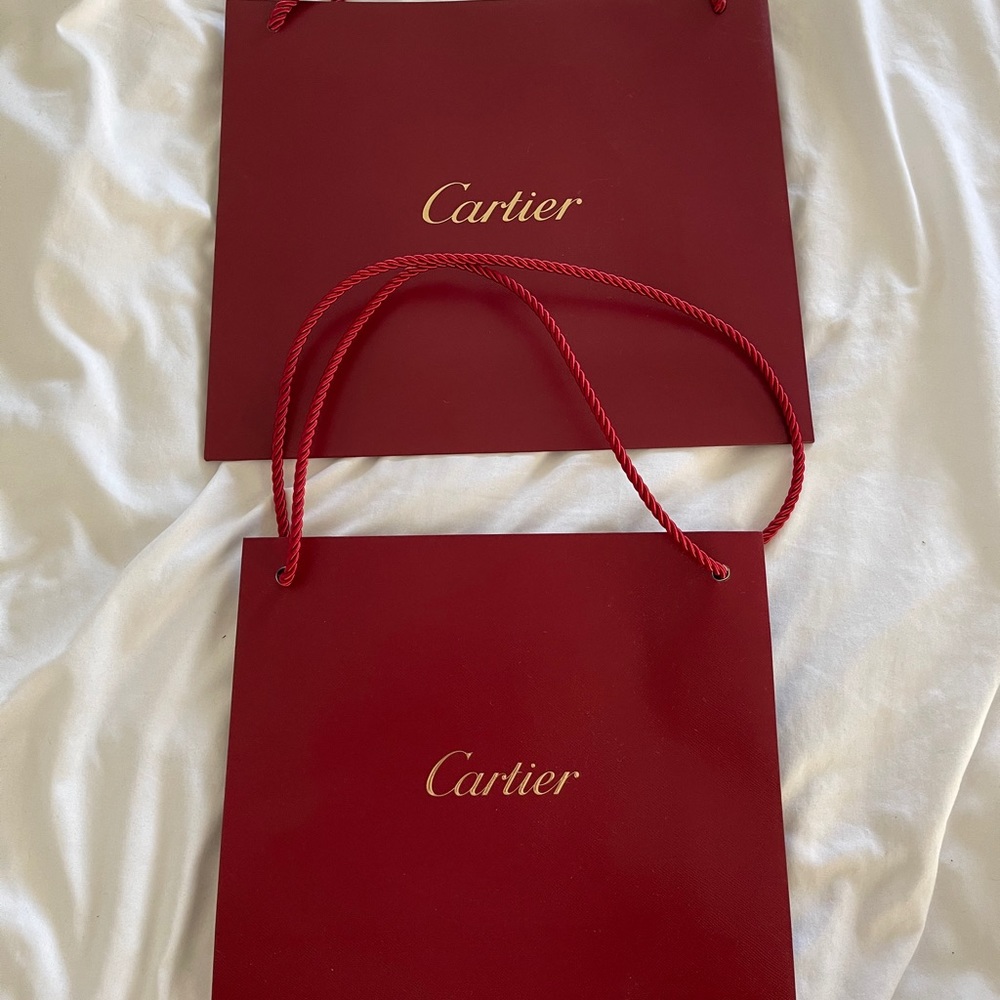 Cartier shopping bags